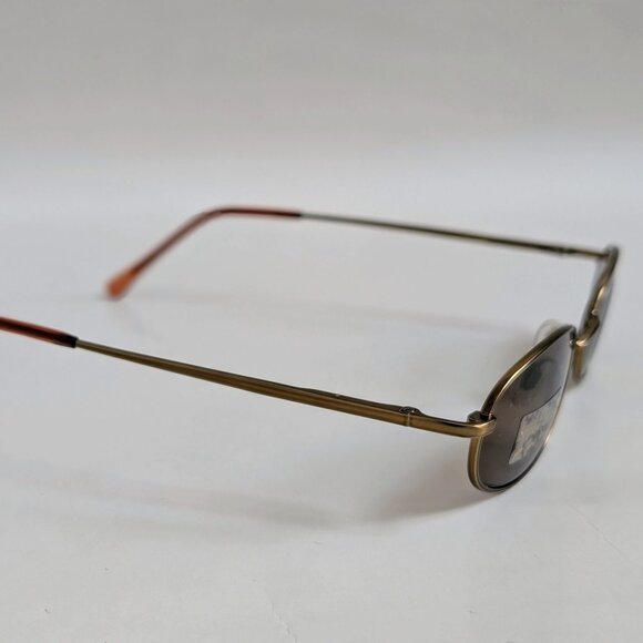NWT Vintage 90's Rectangle Metal Sport Sunglasses (S. Brown) - Picture 2 of 5